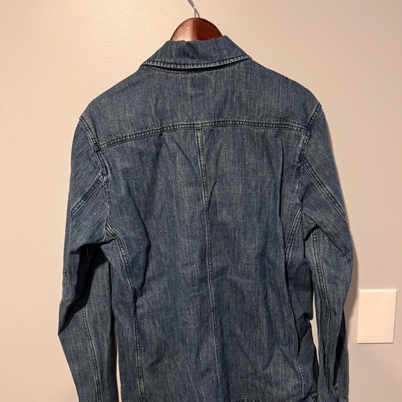 Faherty Blue Denim Shirt Jacket - Picture 3 of 3
